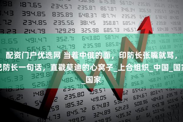 配资门户优选网 当着中俄的面，印防长张嘴就骂，巴防长一句话，直戳莫迪的心窝子_上合组织_中国_国家